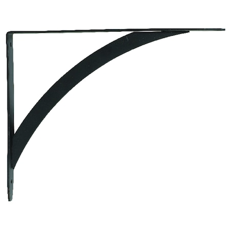 Knape & Vogt John Sterling Black Steel Shelf Bracket 12 Ga. 7-1/4 in. L 50 lb RP-0053-10BK
